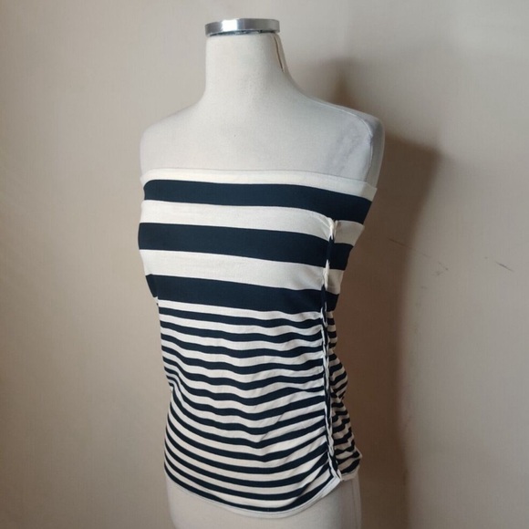 Free People Striped Ruched Tube Top - Picture 3 of 7
